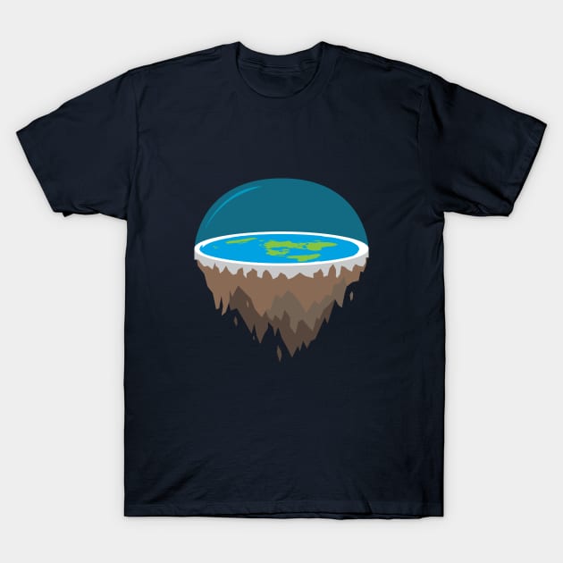 Flat Earth T-Shirt by silentboy